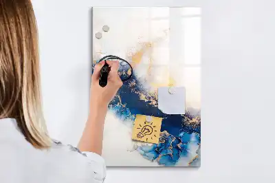 Magnetisk tørresletteboard i marmor-look