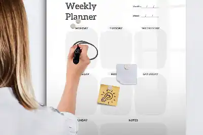 Magnetisk ugeplan tørreslette