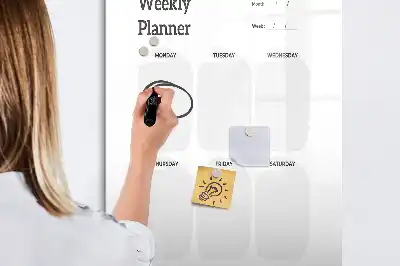 Magnetisk ugeplan tørreslette