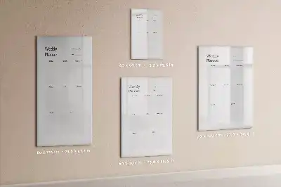 Magnetisk ugeplan tørreslette