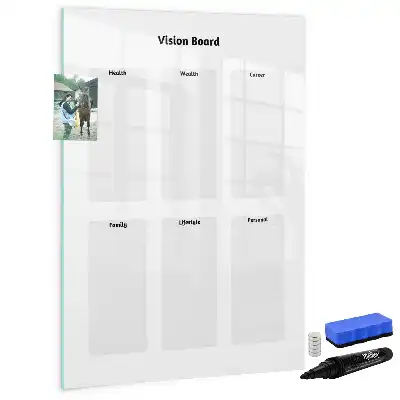 Magnetisk whiteboard vision board til tørre sletning