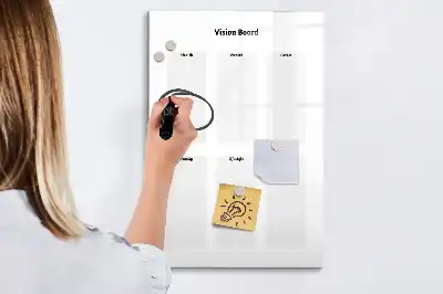 Magnetisk whiteboard vision board til tørre sletning