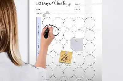 Magnetisk tørresletteboard 30-dages planlægger