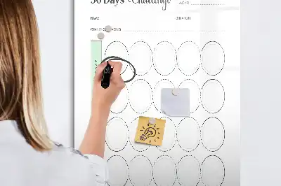 Udfordringsplanner magnetisk tavle til tørresletning
