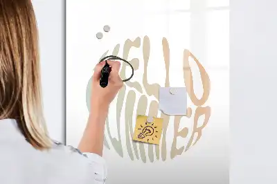 Magnetisk tørresletteboard med teksten Hej sommer