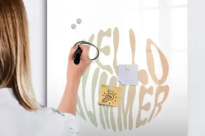Magnetisk tørresletteboard med teksten Hej sommer