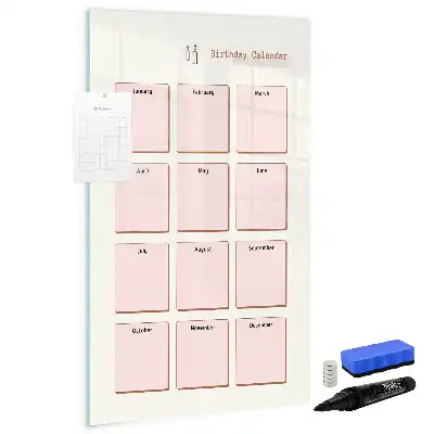 Magnetisk fødselsdagskalender tørreslette