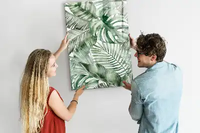 Magnetisk tørresletteboard med motiv af akvarelblade
