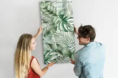 Magnetisk tørresletteboard med motiv af akvarelblade