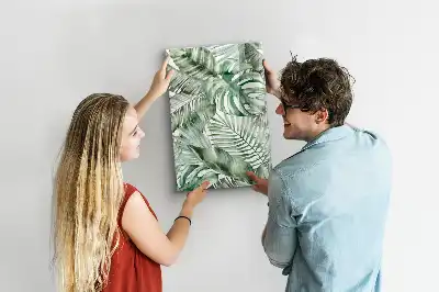 Magnetisk tørresletteboard med motiv af akvarelblade