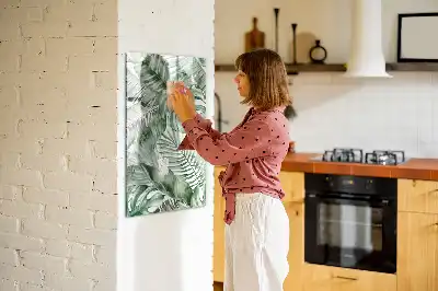 Magnetisk tørresletteboard med motiv af akvarelblade