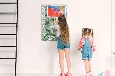 Magnetisk tørresletteboard med motiv af akvarelblade