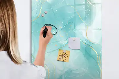 Marmorabstraktion magnetisk tavle til at skrive på