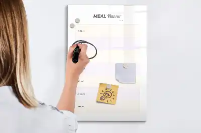 Magnetisk kostplanlægger tørreslette tavle
