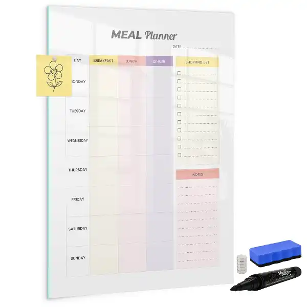 Magnetisk tørresletteboard Ernæringsplanner