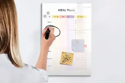 Magnetisk tørresletteboard Ernæringsplanner