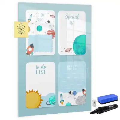 Galaktisk planner magnetisk tørresletteboard