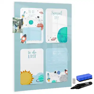 Galaktisk planner magnetisk tørresletteboard