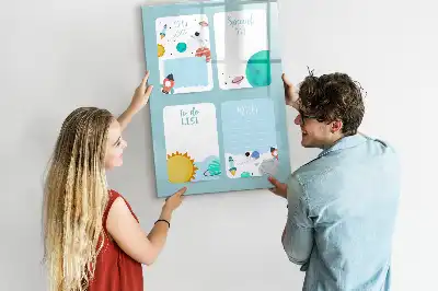 Galaktisk planner magnetisk tørresletteboard