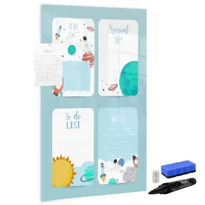 Galaktisk planner magnetisk tørresletteboard