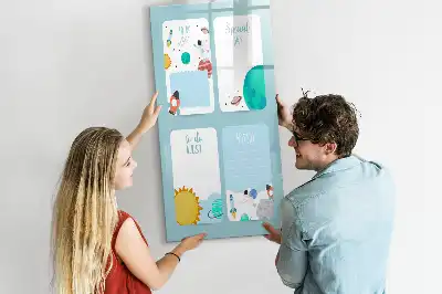 Galaktisk planner magnetisk tørresletteboard