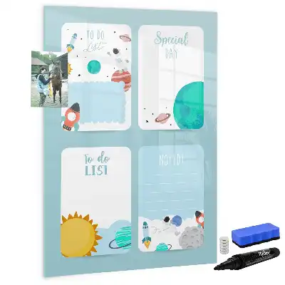 Galaktisk planner magnetisk tørresletteboard
