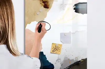 Magnetisk tørresletteboard med akvarelabstraktion