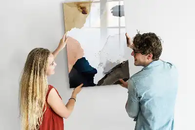 Magnetisk tørresletteboard med akvarelabstraktion