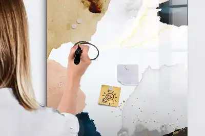 Magnetisk tørresletteboard med akvarelabstraktion