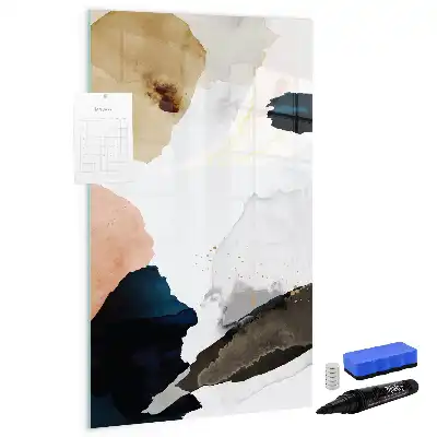 Magnetisk tørresletteboard med akvarelabstraktion