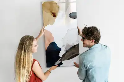 Magnetisk tørresletteboard med akvarelabstraktion