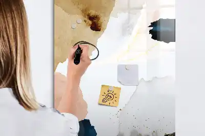 Magnetisk tørresletteboard med akvarelabstraktion