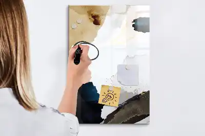 Magnetisk tørresletteboard med akvarelabstraktion