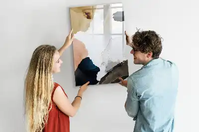 Magnetisk tørresletteboard med akvarelabstraktion