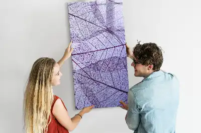 Magnetisk whiteboard med bladstruktur
