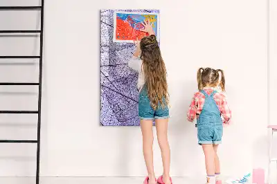 Magnetisk whiteboard med bladstruktur