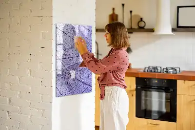 Magnetisk whiteboard med bladstruktur