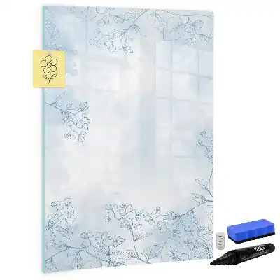 Blomsterskitse magnetisk tørresletteboard