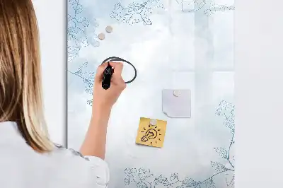 Blomsterskitse magnetisk tørresletteboard