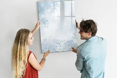 Blomsterskitse magnetisk tørresletteboard
