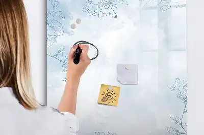 Blomsterskitse magnetisk tørresletteboard