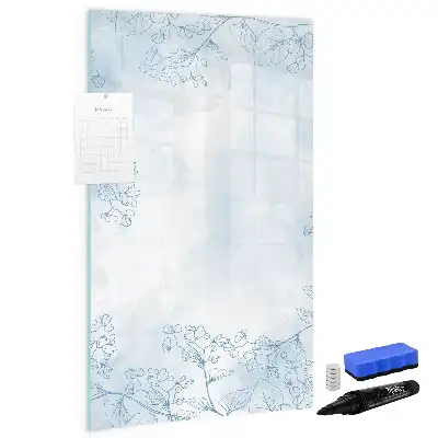 Blomsterskitse magnetisk tørresletteboard