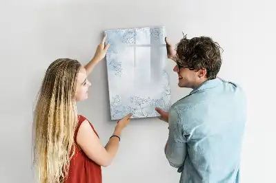 Blomsterskitse magnetisk tørresletteboard