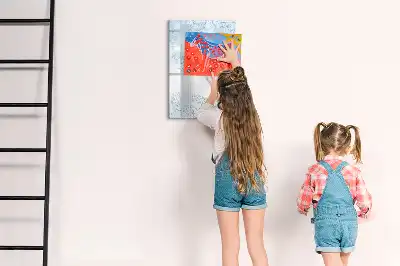 Blomsterskitse magnetisk tørresletteboard