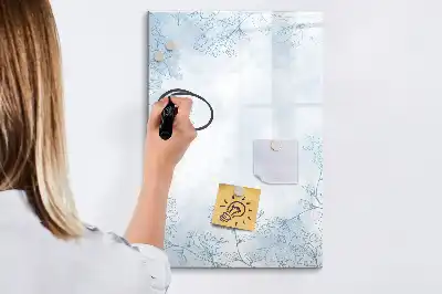 Blomsterskitse magnetisk tørresletteboard