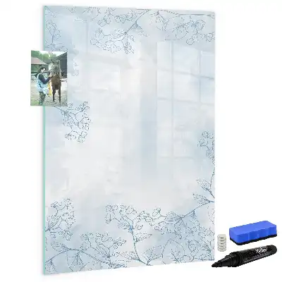 Blomsterskitse magnetisk tørresletteboard
