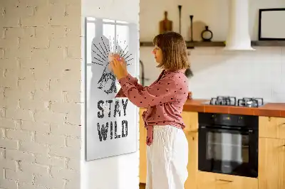 Magnetisk whiteboard med motiv af vilde bjerge