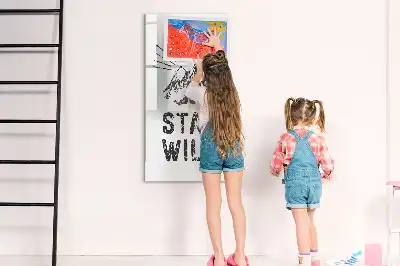 Magnetisk whiteboard med motiv af vilde bjerge