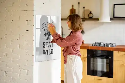 Magnetisk whiteboard med motiv af vilde bjerge