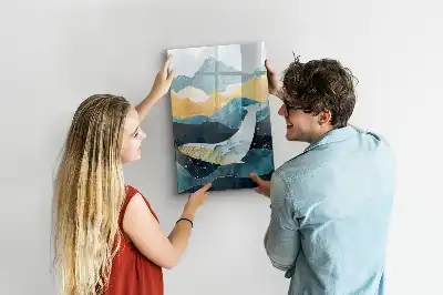 Magnetisk whiteboard i marmordesign